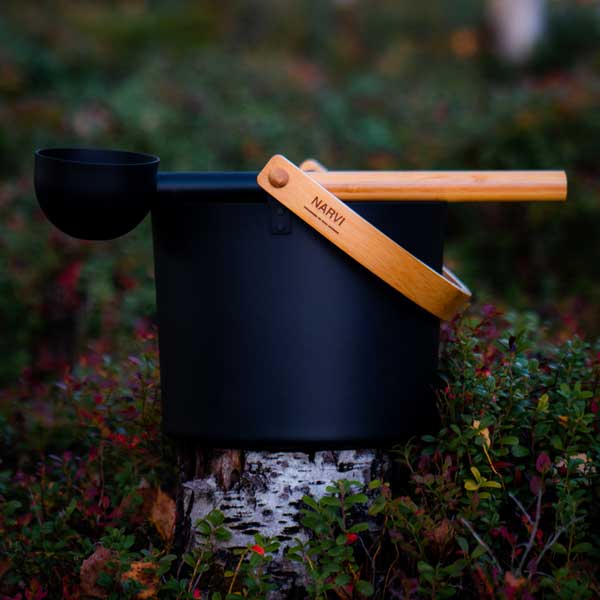 Narvi Black Sauna Ladle **Can only be purchased with sauna**