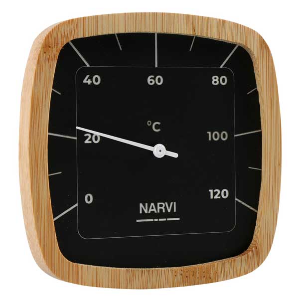 Narvi Black Thermometer Celsius **Can only be purchased with sauna**