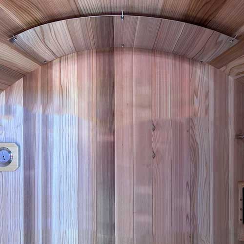 Barrel Sauna Heat Shield with Hardware (Curved) **Can only be purchased with sauna**
