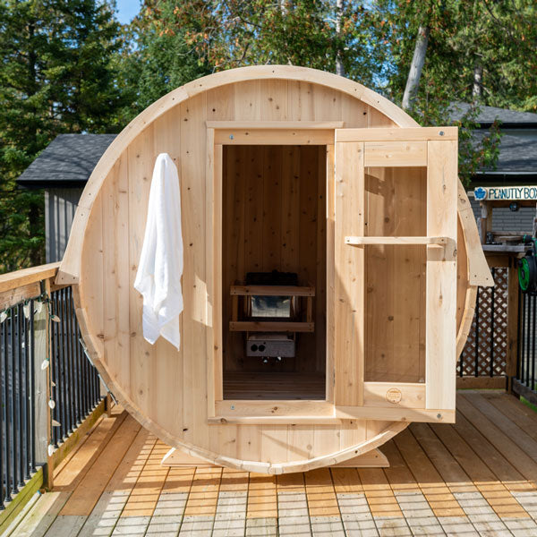 Canadian Timber Harmony Barrel Sauna Wood Burning