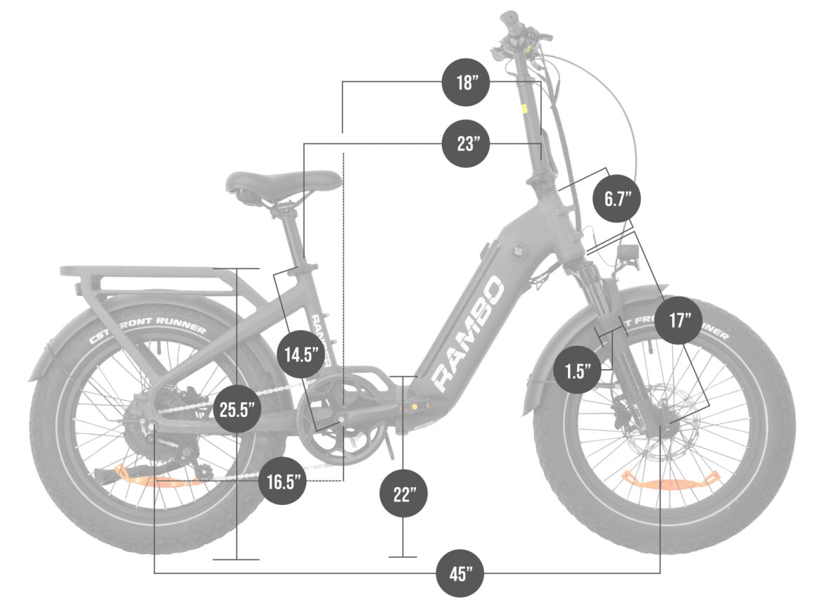 Rambo Electric Bikes Ranger Folding EBike