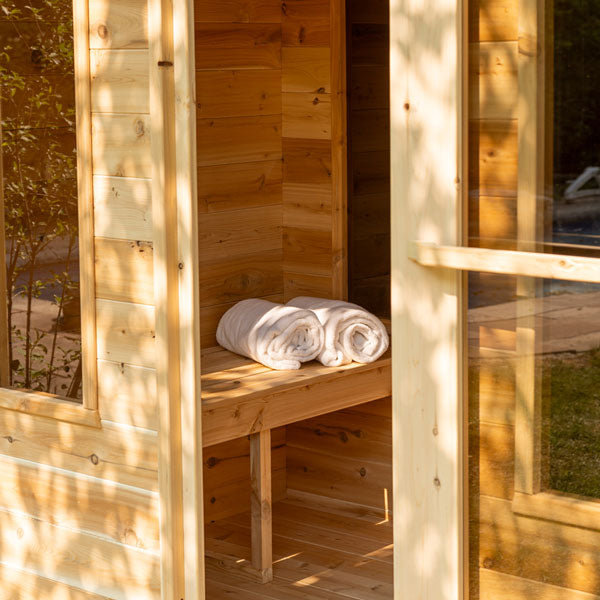 Canadian Timber Georgian Cabin Sauna with Changeroom