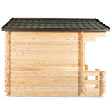 Canadian Timber Georgian Cabin Sauna with Porch