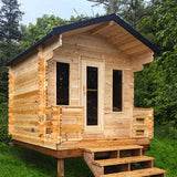 Canadian Timber Georgian Cabin Sauna with Porch