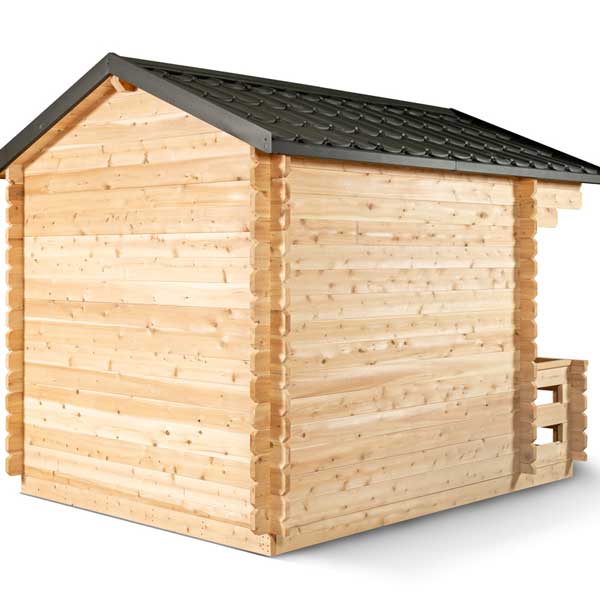 Canadian Timber Georgian Cabin Sauna with Porch