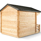 Canadian Timber Georgian Cabin Sauna with Porch