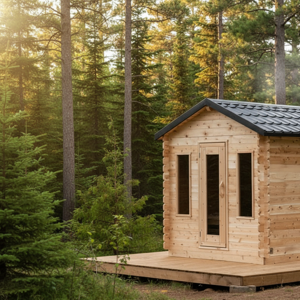 Georgian Cabin Sauna Hero Banner