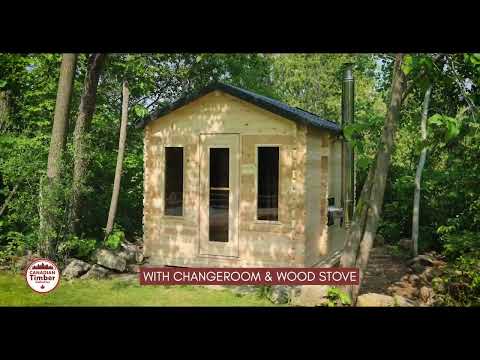Canadian Timber Georgian Cabin Sauna with Changeroom