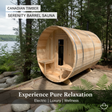 Serenity Barrel Sauna Social Media Banner